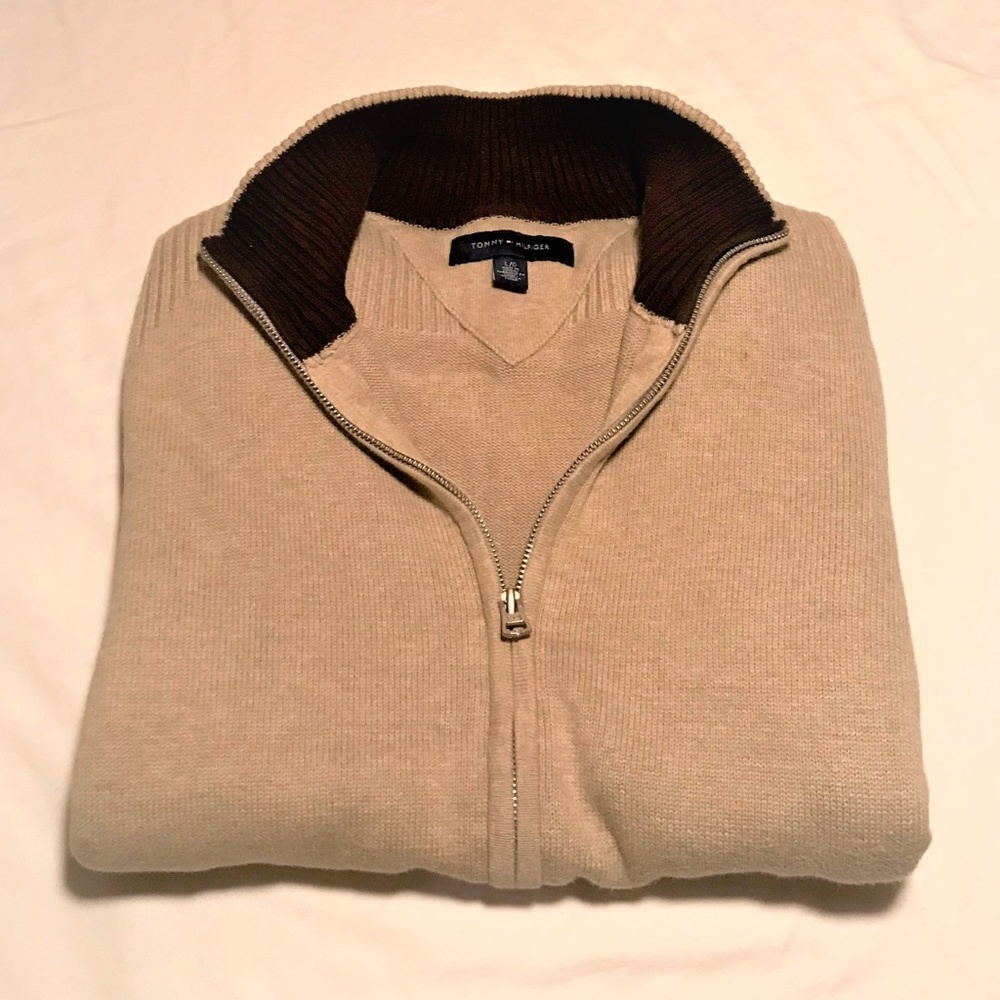 Tommy Hilfiger Mens Full-Zip Sweater/Cardigan (L)